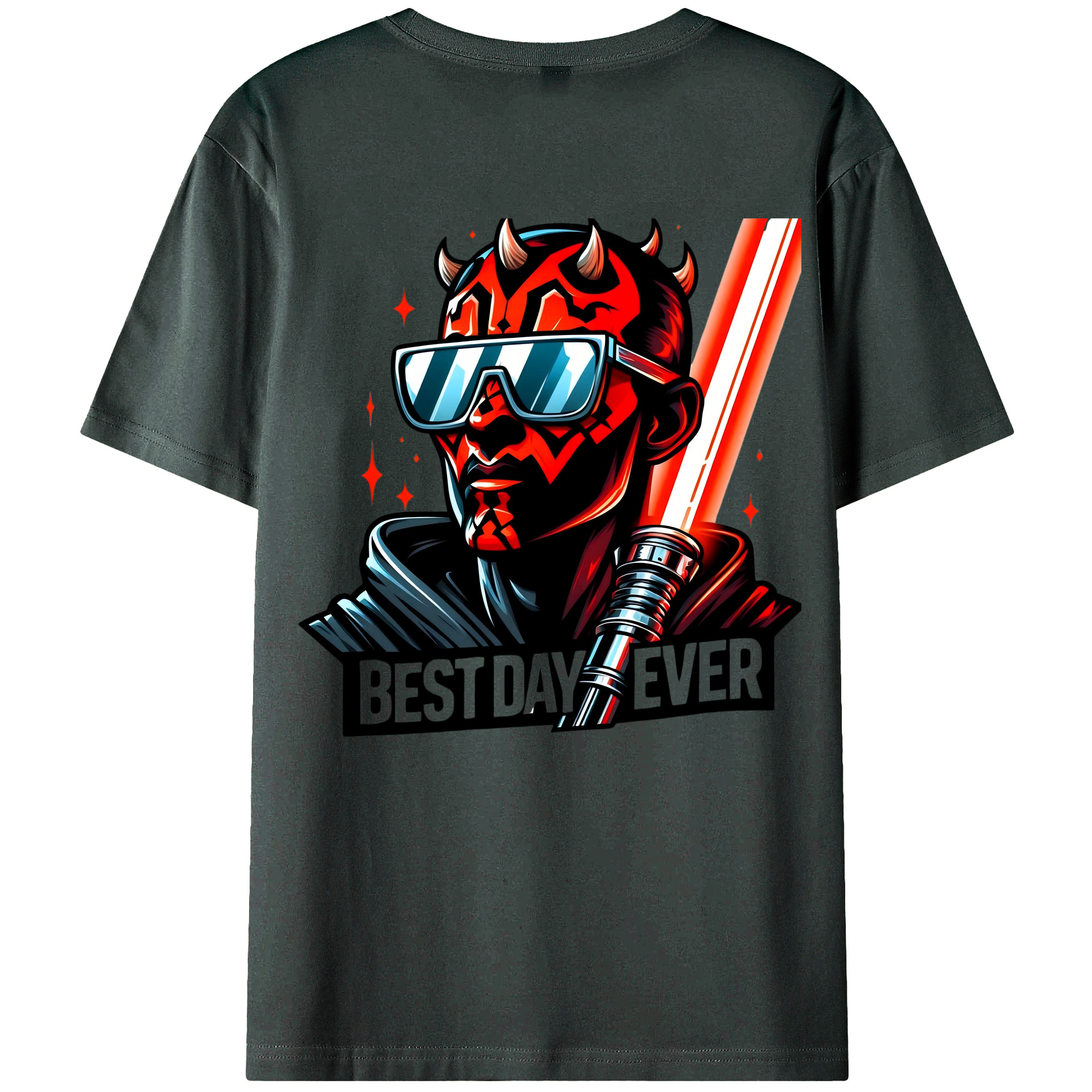 （画像用） スター・ウォーズ Star Wars 綿100％ メンズ半袖Tシャツ（バックプリント） 通気性